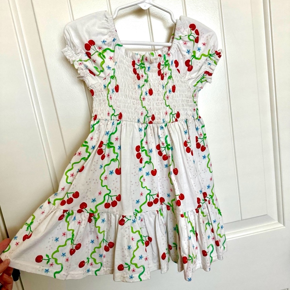 SweetHoney Cherry smocked dress